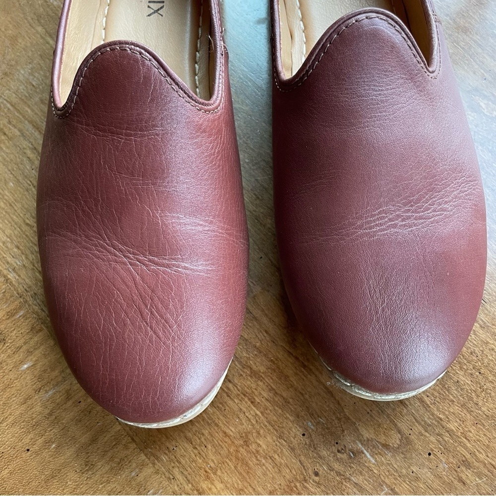 Charix Comfort Travel Office Men's Bordeaux Leather Slip-On Shoes size 10.5-11 - Picture 6 of 15